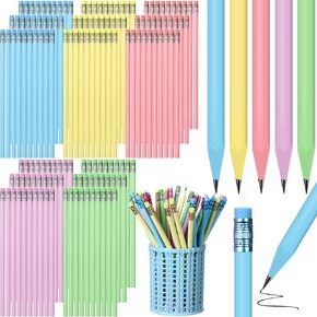 120 Pcs Wood-Cased #2 HB Pencils Bulk 5 Colors Pencils #2 HB with Eraser Unsharpened Number 2 Pencils Graphite Pencil Supplies for School Classroom Office Birthday Wedding Writing Drawing Sketching