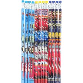 Disney Car Pixar 12 Wood Pencils Pack