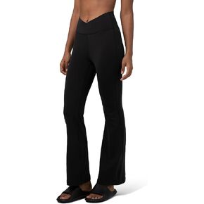 Colorfulkoala Women's Dreamlux Crossover Flare Leggings High Waisted Tummy Control Wide Leg Yoga Pants 29.5" / 31.5" Inseam