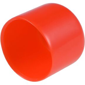 uxcell 10pcs Rubber End Caps 32mm ID Vinyl Round Tube Bolt Cap Cover Thread Protectors Red