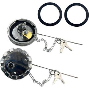 2pcs 572.1036 Locking Diesel Gas Cap With Free Extra Seal Fit For Kenworth Peterbilt Freightliner Western Star Semi Trucks, 3 1/2" Fill Tube, Thread TPI 5.5.#572.1036 SNV431089