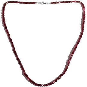 تسوق قلادة LC رودوليت من خرز العقيق وقلادة مطرزة للنساء 925 من الفضة الاسترليني المطلية بالروديوم مقاس 18 بوصة قيراط 36.1 هدايا عيد ميلاد للنساء in Kuwait