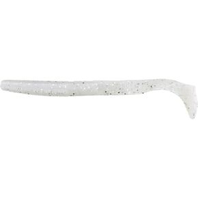 Gary Yamamoto 5.5" Swimming Senko Soft Worm Paddle Tail Fishing Swim Bait Lures - 7 Pack, Blue Pearl with Large Silver Flake