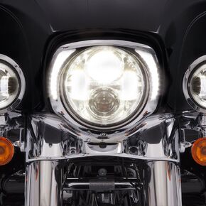 Fang® LED Headlight Bezel Black for 2014-newer FLH motorcycles