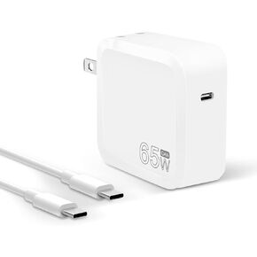 Mac Book Pro Charger,65W USB C Laptop Charger Foldable GaN Charger for Mac Book Pro/Air, ipad Pro, Samsung Galaxy and All USB C Device