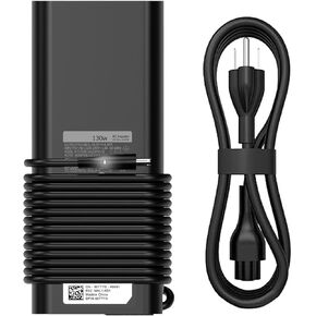 130W Laptop Charger Fit for Dell XPS 15 9530 9550 9560 9570 Precision M3800 M2800 5510 5520 5530 HA130PM130 DA130PM130 0V363H 19.5V 6.67A Tip 4.5mm AC Power Adapter (130W 4530 BYRP)