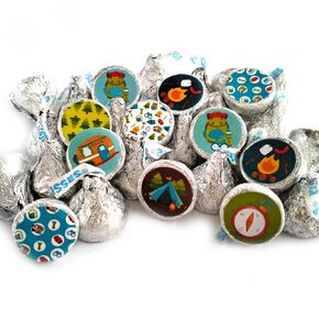 Camping Labels for Hershey's Kisses Chocolates by Adore By Nat - Outdoor Themed Candy Sticker Party Favors - Set of 240