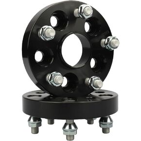IRONTEK 5x100 إلى 5x114.3 محولات العجلات 1 بوصة (25 مم) فواصل مركزية للمحور (56.1 مم تجويف المحور، 12x1.25 ترصيع) 5x100 مم إلى 5x4.5 محول فواصل العجلات لسوبارو إمبريزا/Crosstrek/Outback/Legacy، لـ Saab 9-2x