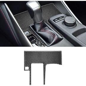 Compatible with Gear Shift Button Rear Panel Sticker Carbon Fiber Interior Accessories Trim for Lexus is 2013 2014 2015 2016 2017 2018 2019（Black）
