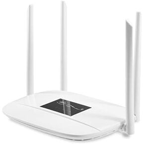 LC111 4G SIM Card Modem LTE CPE 32 WiFi Users RJ45 X 4 Dual Power Ports 12V/5V Portable WiFi Hotspot 4 Big Antennas Wireless Router Multiple Languages lm