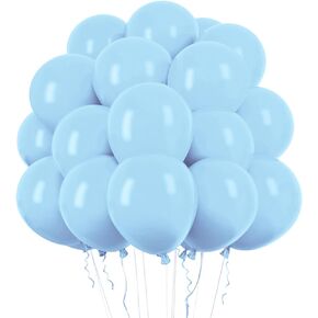 RUBFAC Silver Balloons, 50pcs 12 Inch Silver Balloons and Ribbon, Thick Latex Balloons for Birthday Wedding Baby Shower Graduation Anniversary Party Decorations
