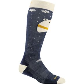 Darn Tough Kids Polar Bear OTC Midweight with Padded Shin Snow Sock (Style 3802) -