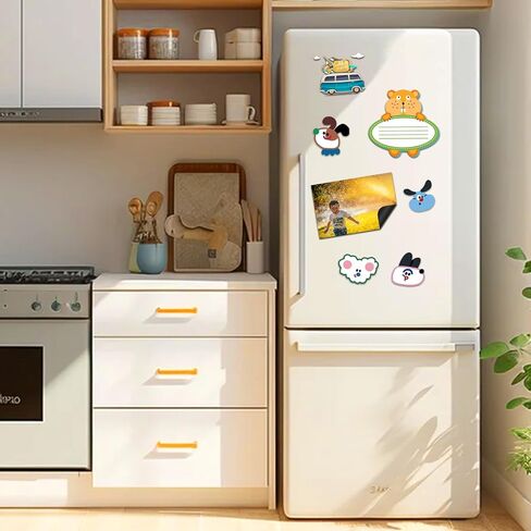 6 Sheets Printable Magnetic Sheets Non Adhesive 8.5x11 Inches Glossy Flexible Magnetic Printer Photo Paper for DIY Crafts,Fridge in Saudi Arabia