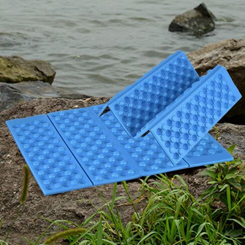VGEBY1 Camping Mat, Outdoor Seat Foam Cushion Waterproof Seating Pads Folding Mat for Camping (Blue+Black) in Saudi Arabia