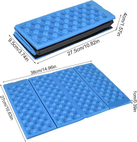 VGEBY1 Camping Mat, Outdoor Seat Foam Cushion Waterproof Seating Pads Folding Mat for Camping (Blue+Black) in Saudi Arabia