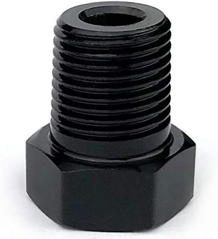 1/8 NPT ذكر وصلة أنابيب الألومنيوم غطاء رأس سداسي خرطوم الوقود أنبوب الجوز المناسب محول أسود بأكسيد in Kuwait