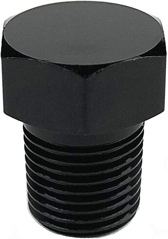 1/8 NPT ذكر وصلة أنابيب الألومنيوم غطاء رأس سداسي خرطوم الوقود أنبوب الجوز المناسب محول أسود بأكسيد in Kuwait