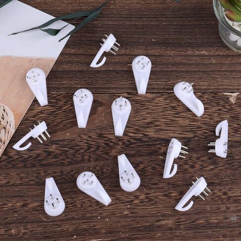SAVITA 25pcs Concrete Wall Hooks, Invisible Nail Hangers No Damage Wall Picture Hangers Drywall Picture Hooks Non Trace Hanging Hooks Photo Frame Hangers (3cm, White) in Saudi Arabia