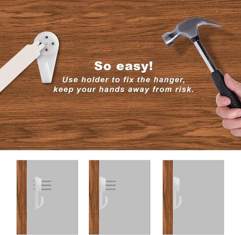 SAVITA 25pcs Concrete Wall Hooks, Invisible Nail Hangers No Damage Wall Picture Hangers Drywall Picture Hooks Non Trace Hanging Hooks Photo Frame Hangers (3cm, White) in Saudi Arabia