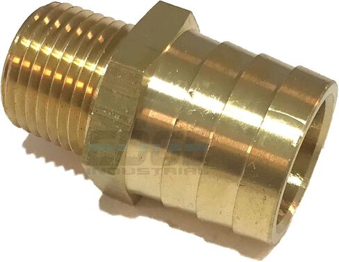 1 "معرف خرطوم إلى 1/2" ذكر NPT MNPT تركيب نحاسي مستقيم الوقود / الهواء / الماء / الزيت / الغاز / WOG (الكمية 1) in Kuwait