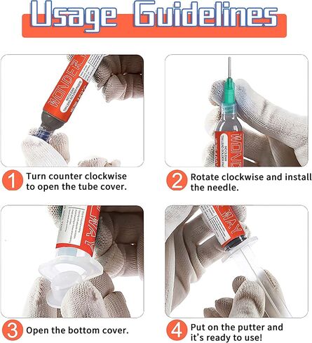 Sn42/Bi58 T4 معجون لحام خالٍ من الرصاص، غير نظيف، نقطة انصهار 138 درجة مئوية (20 جم) in Kuwait