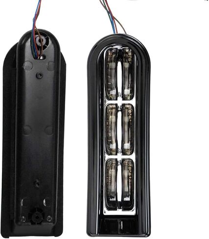 HDBUBALUS Rear Saddlebag Accent LED Insert Filler Support Tail Brake Light Fit for Harley Touring FLHTCU/L Electra Glide FLHT/L Road Glide FLTRUSE CVO FLHR Road King 2014-2020 (Black) in Saudi Arabia