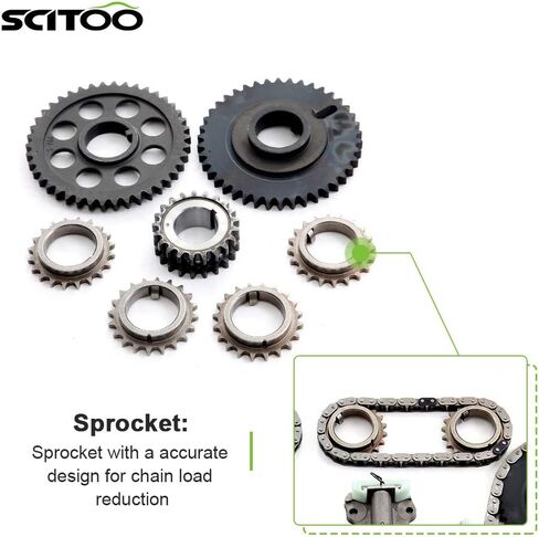 SCITOO NAPA90387S Engine Timing Chain Kit Sets Replaces for Lincoln for ford for Mercury Aviator Mustang Marauder 4.6L in Saudi Arabia