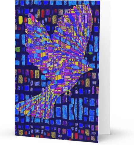 5 x 7 Bird Greeting Card, Museum Quality, Blank Inside, Envelope, Sentiment and Artist’s Statement Included, Title: Love Above in Saudi Arabia