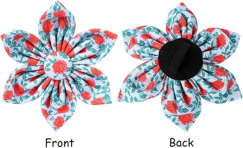 Lionet Paws Design Dogs Collar Cute Flower Sailor Bow Dog Collars for Girl Female Medium Large Dogs with Summer Floral L in Saudi Arabia