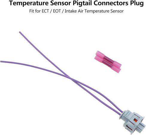 مستشعر سائل تبريد المحرك مناسب لسيارات Ford 6.0L / 6.4L Powerstroke 2003-2010، موصل مستشعر درجة حرارة الزيت لإصلاح الخنزير... in Kuwait