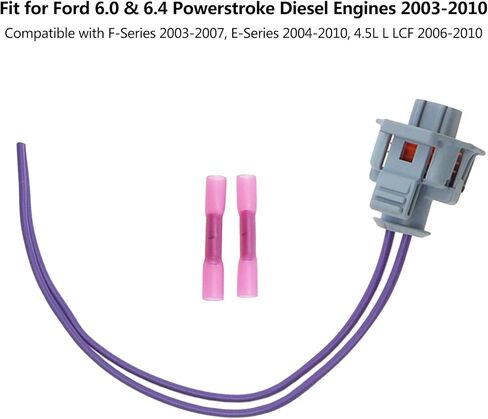 مستشعر سائل تبريد المحرك مناسب لسيارات Ford 6.0L / 6.4L Powerstroke 2003-2010، موصل مستشعر درجة حرارة الزيت لإصلاح الخنزير... in Kuwait