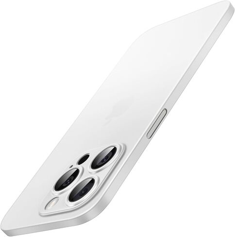 JETech Ultra Slim (0.35mm Thin) Case for iPhone 15 Pro 6.1-Inch, Camera Lens Cover Full Protection, Lightweight Matte Finish PP Hard Minimalist Case, Support Wireless Charging (Black Titanium) in Saudi Arabia