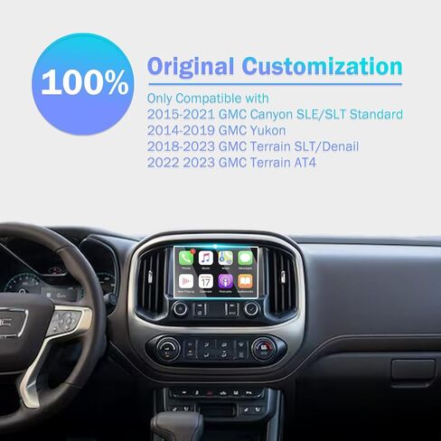 for 2015-2021 GMC Canyon 8 Inch Tempered Glass Screen Protector 2014-2019 Yukon Protective Film 2018-2023 Terrain Navigation Display System Accessories HD Clear Anti-Glare (Not for 7 Inch) in Saudi Arabia