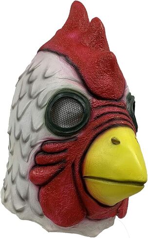 Rooster Cock Mask Full Head Props Cosplay Animal Latex mask for Halloween in Saudi Arabia
