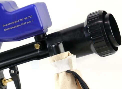 مجموعة ملحقات إعادة تدوير قاذف الرمل LE LEMATEC للسفع الرملي بدون غبار، تتضمن غطاء إعادة التدوير، وفوهة فولاذية وحقيبة تخزين لجميع موديلات قاذف الرمل LE LEMATEC (AS118-9-1S) in Kuwait