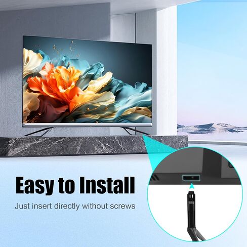 Pair of Replacement Legs for Samsung TV Stands - Compatible with Models BE50T, BE55T, UN50TU700DFXZA, LH50BETHLGFXGO, LH55BETHLGFXGO, UN55TU8200FXZA - No Drilling Needed in Saudi Arabia