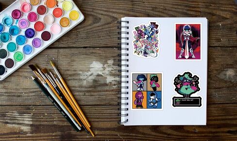 50 قطعة من ملصقات Deltarune حزمة Sans Deltarune Viny ملصقات مقاومة للماء لأجهزة الكمبيوتر المحمولة والكمبيوتر Frisk Sans Au Gaster 2-4 بوصة in Kuwait