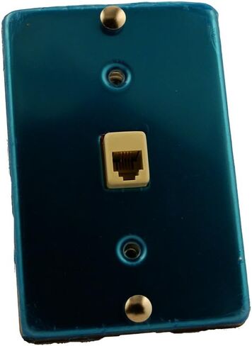 Leviton 40223-S مقبس حائط للهاتف، 6P4C، اتصال سريع، ستانلس ستيل in Saudi Arabia