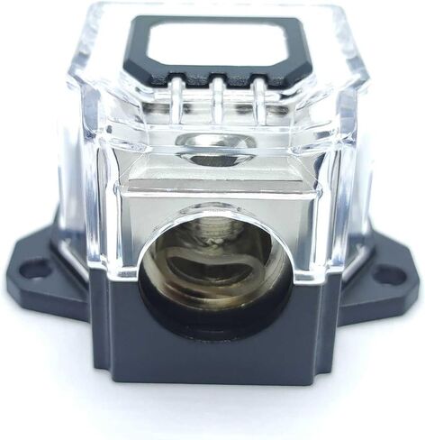 Bissou 3 Way Power Distribution Block, 1/0 Gauge x 1 in 4 Gauge x 3 Out Power Ground Distributor for Car Audio Amplifier Splitter 1pcs, Silvery in Saudi Arabia