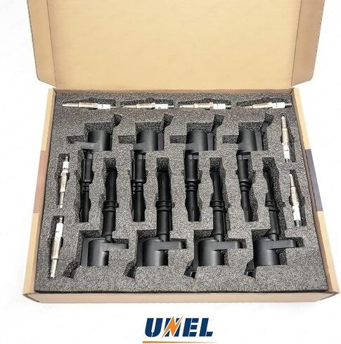 مجموعة من 8 ملفات إشعال DG511 FD508 وقابس الإشعال البلاتيني M515 SP515 متوافق مع Ford F-150 Expedition F-250 Super Duty F-350 Super Duty Mustang in Kuwait
