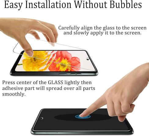 KATIN (2 Pack) Screen Protector Designed For Motorola Moto G 5G (2024) Tempered Glass, 9H Hardness, Anti Scratch, Case Friendly in Kuwait