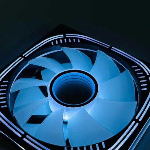 Computer Case Fans 120mm aRGB 5v-3pin,Computer Cooling Fan 1800 RPM，Addressable RGB LED System Fan Silent，PWM RGB Fan for Gaming PC，Adjustable Color LED PC Cooling Fan (Black-into) in Saudi Arabia