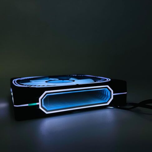 Computer Case Fans 120mm aRGB 5v-3pin,Computer Cooling Fan 1800 RPM，Addressable RGB LED System Fan Silent，PWM RGB Fan for Gaming PC，Adjustable Color LED PC Cooling Fan (Black-into) in Saudi Arabia