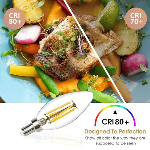 E12 B10 4W 2700K مصابيح إضاءة LED للثريا، ما يعادل 40W، لمبة شمعدان E12 قابلة للتعتيم 40 وات أبيض دافئ 400LM، E12 لمبة LED ضوء النهار، مصابيح من النوع B للثريات، قلادة، أضواء الجزيرة، شمعدانات الحائط in Kuwait