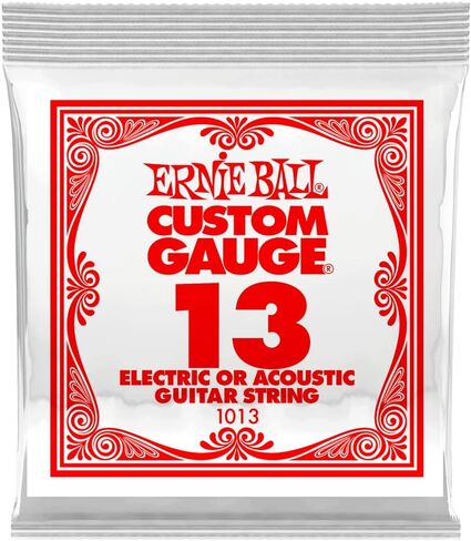 Ernie Ball .013 سلسلة جيتار كهربائية أو صوتية من الفولاذ العادي in Kuwait