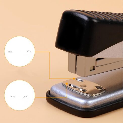 Stapler and Tape Dispenser Set, Heavy Duty Tape Desk Dispenser, Stapler with 1000 Staples, Office Stapler & Small Tape Dispenser for Office School Desktop, Black in Saudi Arabia