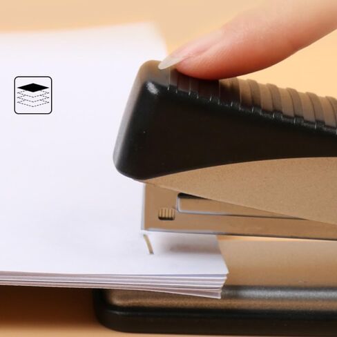 Stapler and Tape Dispenser Set, Heavy Duty Tape Desk Dispenser, Stapler with 1000 Staples, Office Stapler & Small Tape Dispenser for Office School Desktop, Black in Saudi Arabia