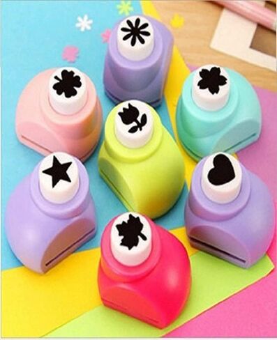 5pcs Craft Hole Punch Shapes Set,Paper Puncher for Kids,Single Crafting Scrapbook Punches,Star,Butterfly,Leaf,Christmas Tree.etc.(Random Shape Will be provided) in Saudi Arabia