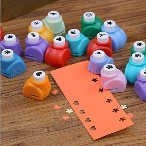 5pcs Craft Hole Punch Shapes Set,Paper Puncher for Kids,Single Crafting Scrapbook Punches,Star,Butterfly,Leaf,Christmas Tree.etc.(Random Shape Will be provided) in Saudi Arabia