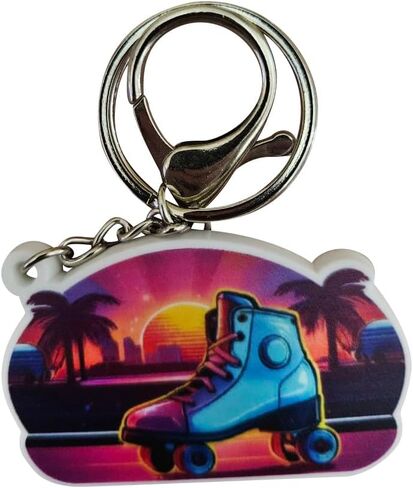 2.5"" Roller Skate Key Chain - Roller Skate Key Chains Keychains for Backpacks Men Women Guys Gifts - Lobster Clasp Roller Skate Keychain Accessories in Saudi Arabia